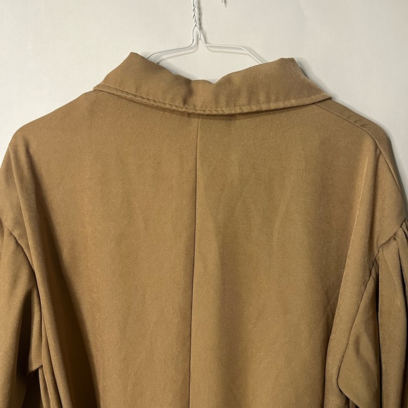 HYFVE Double-Breasted Tan Trench Coat Size Small - Picture 6 of 13